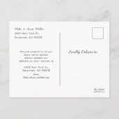 Nieuwe Home Gelukkig Nieuwjaar Bewegende Aankondig Uitnodiging Briefkaart (Achterkant)