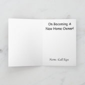 Nieuwe Home Ham Radio Wenskaart Pas het aan! Kaart (Binnen)