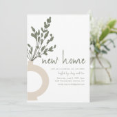 Nieuwe Home Housewarming Party Uitnodiging Sjabloo (Staand voorkant)