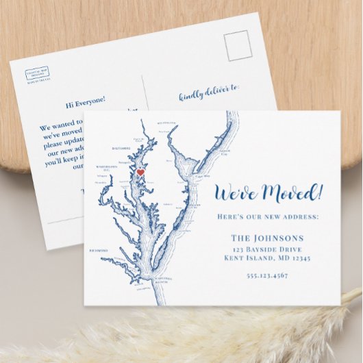 Nieuwe Home Kent Island MD Kaart Verhuizen