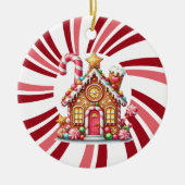 Nieuwe Home Kerst Quote Tekst op Terug Ornament (Voorkant)