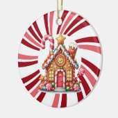Nieuwe Home Kerst Quote Tekst op Terug Ornament (Links)