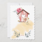 Nieuwe Home Love Moving Aankondiging (Achterkant)