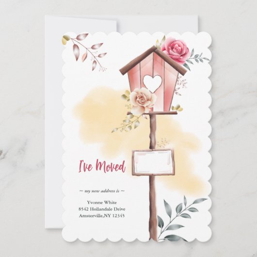 Nieuwe Home Love Moving Aankondiging (Voorkant)