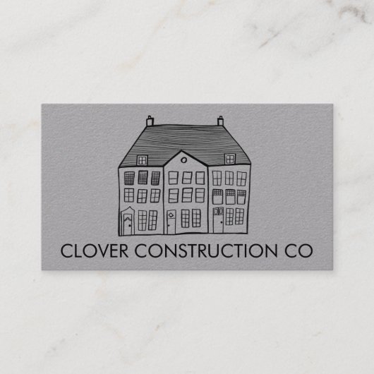 Nieuwe 'Home Modern Construction Contractor Remode Visitekaartje (Voorkant)