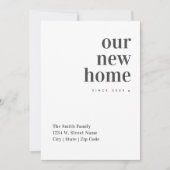 Nieuwe Home Modern Minimalistische Verandering van Aankondiging (Voorkant)