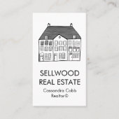 Nieuwe Home Modern Real Estate Broker Agent Realto Visitekaartje (Voorkant)