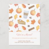 Nieuwe Home Moderne Waterverf Herfst-dingen verpla Aankondigingskaart (Voorkant)