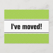 Nieuwe home moving briefkaarten | appelchevron (Voorkant)