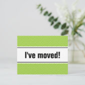 Nieuwe home moving briefkaarten | appelchevron (Staand voorkant)