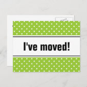 Nieuwe home moving briefkaarten | appelgroene pool (Voorkant / Achterkant)