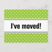 Nieuwe home moving briefkaarten | appelgroene pool (Voorkant)