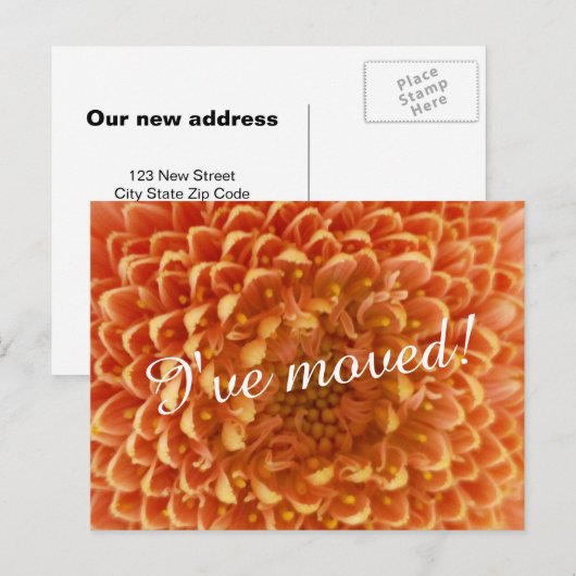 Nieuwe home moving briefkaarten | Close-up foto va (Voorkant / Achterkant)