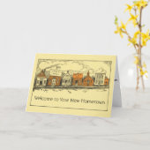 Nieuwe Home Nieuwe Hometown Gefeliciteerd Kaart (Gele Bloem)