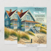 Nieuwe Home Open Huis / Housewarming Party Invitat Kaart (Voorkant / Achterkant)