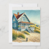 Nieuwe Home Open Huis / Housewarming Party Invitat Kaart (Achterkant)