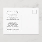 Nieuwe Home Pine Bough Kerstbessen Verhuizen Aankondigingskaart (Achterkant)