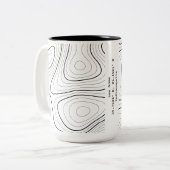 Nieuwe Home Topography Coördineert House Warming G Tweekleurige Koffiemok (Voorkant links)