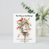 Nieuwe Home Vakantie Bewegende aankondiging Briefkaart (Staand voorkant)