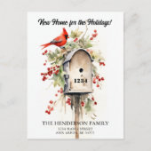 Nieuwe Home Vakantie Bewegende aankondiging Briefkaart (Voorkant)