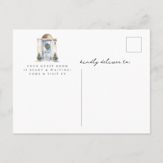 Nieuwe Home Voordeur Bewegen Aankondigingskaart (Achterkant)