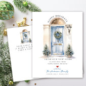 Nieuwe Home Voordeur Bewegen Aankondigingskaart