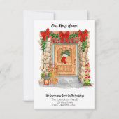 Nieuwe Home Voordeur Kerst Bewegende aankondiging (Voorkant)