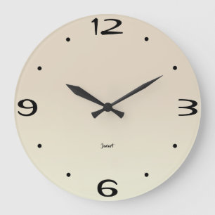 Nieuwe Home Wandkamer Tijdstuk Mooi Beige Fade Grote Klok