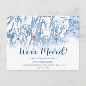 Nieuwe Home Westport Maine Kaart Verhuisaankondigi (Voorkant)