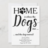 Nieuwe homedogs We hebben Pet Dog Bewegd Aankondiging (Voorkant)