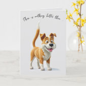 Nieuwe hond gefeliciteerd kaart (Gele Bloem)