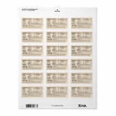 Nieuwe honingvoeding Antiek wit Etiket (Full Sheet)