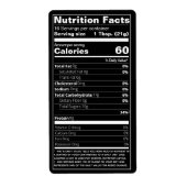 Nieuwe honingvoeding — zwart product etiket (Voorkant)