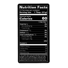 Nieuwe honingvoeding — zwart product etiket