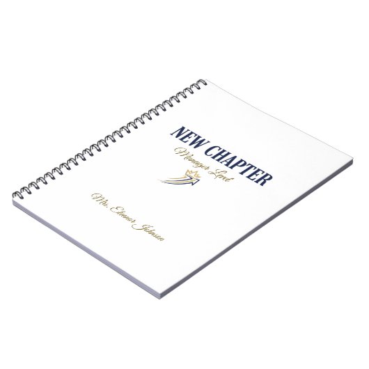 Nieuwe Hoofdmanager Niveau Gepersonaliseerd Notitieboek (Linkerzijde)