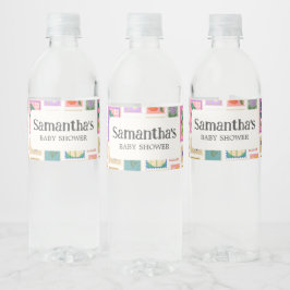 Nieuwe Hoofdstuk Baby Shower  Waterfles Etiket