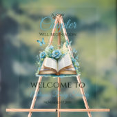 Nieuwe Hoofdstuk Blauwe Brunch Boek Baby Shower We Acryl Bord (Neutraal)
