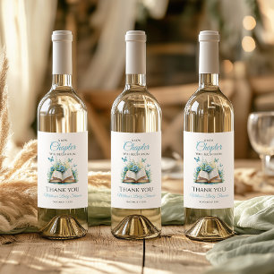 Nieuwe Hoofdstuk Blue Boy Brunch Verhalenboek Baby Wijn Etiket