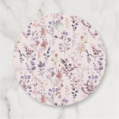 Nieuwe hoofdstuk bruids douche waterverf, wilde bl bedankjes labels (Achterkant)