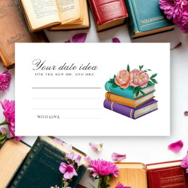 Nieuwe hoofdstuk Bruidsdouche Date night ideeën Informatiekaartje