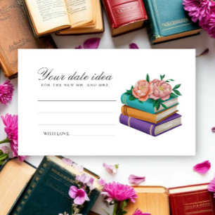 Nieuwe hoofdstuk Bruidsdouche Date night ideeën Informatiekaartje