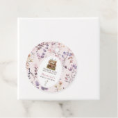 Nieuwe hoofdstuk bruidsdouche waterverf, wilde blo bedankjes labels (In situ)