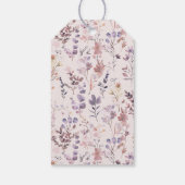 Nieuwe hoofdstuk bruidsshower waterverf, wilde blo cadeaulabel (Achterkant)