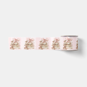 Nieuwe Hoofdstuk Roze Strik Strepen Baby Shower Satijnen Lint
