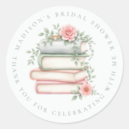 Nieuwe hoofdstukboeken Ring Bedankt Bruidsfeest Ronde Sticker