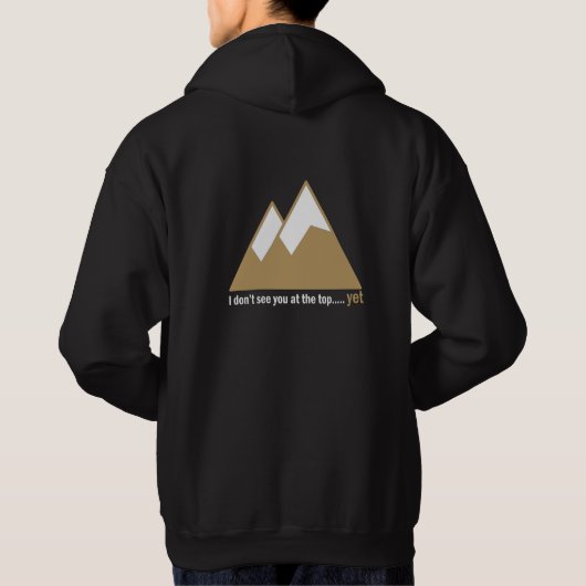 Nieuwe hoogten bereiken: de klim naar succes hoodie (Achterkant)