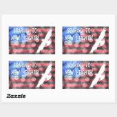 nieuwe hoogten rechthoekige sticker (Vel)