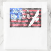 nieuwe hoogten rechthoekige sticker (Tas)