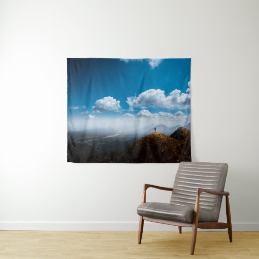 Nieuwe hoogten verkennen wandkleed (In Situ (horizontaal))