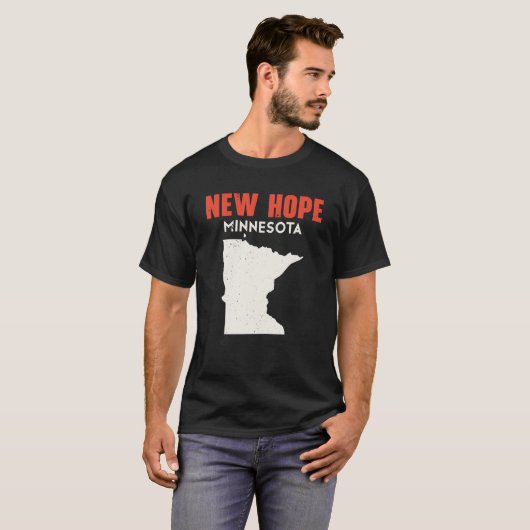 Nieuwe hoop Minnesota USA Staat Amerika Reizen Min T-shirt (Voorkant volledig)